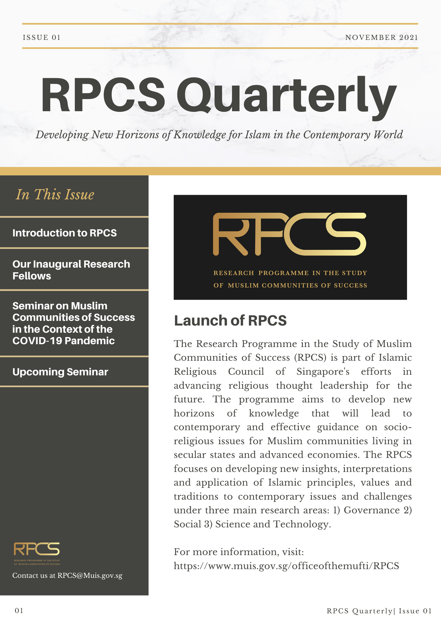RPCS Quarterly